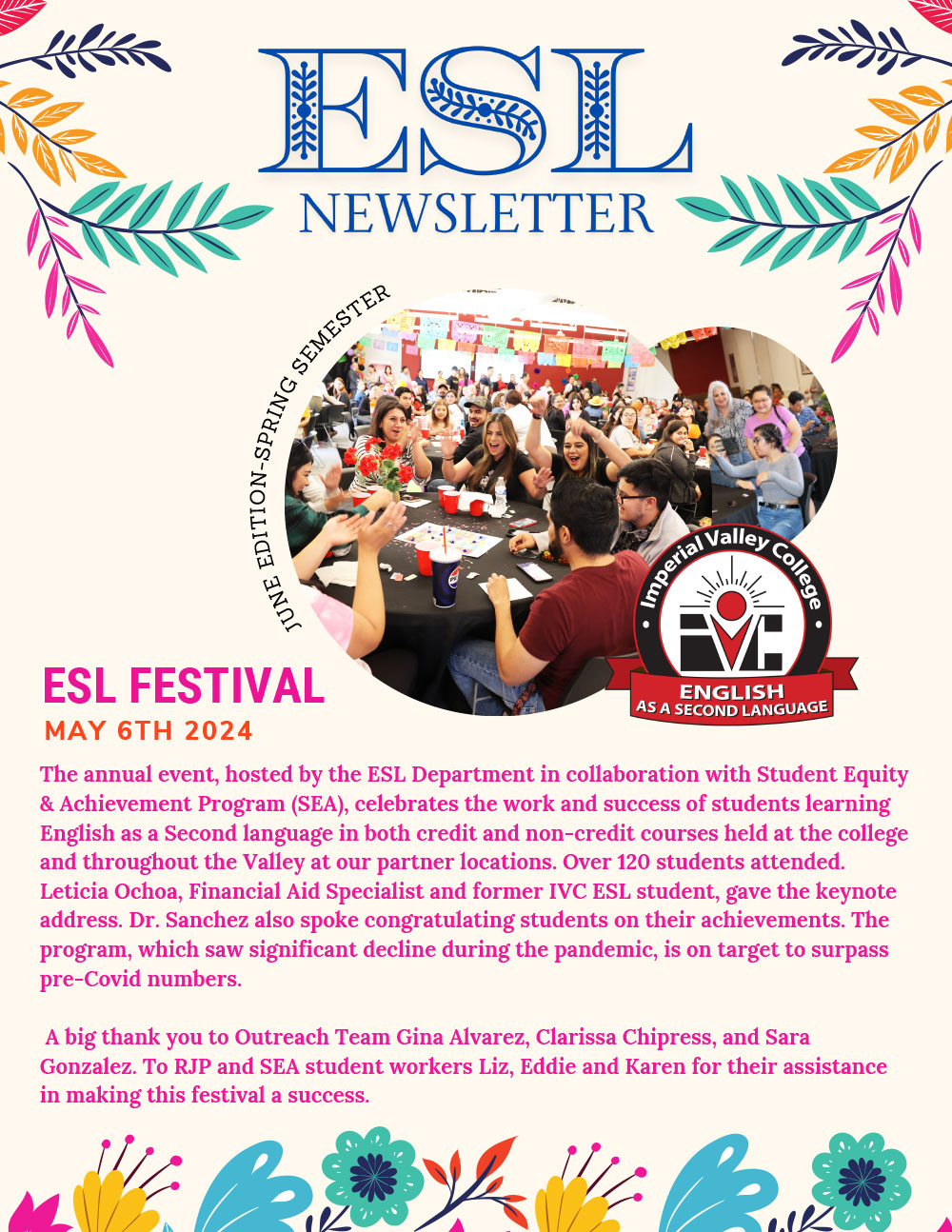 ESL Newsletter